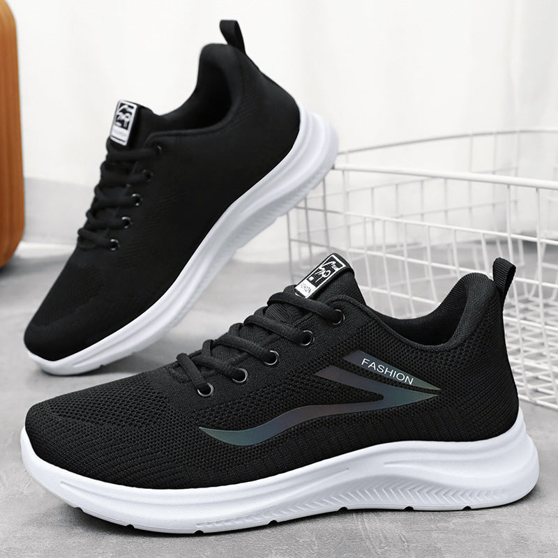 Damen Sport-Schuhe Jogging Atmungsaktiv Mesh Schwarz