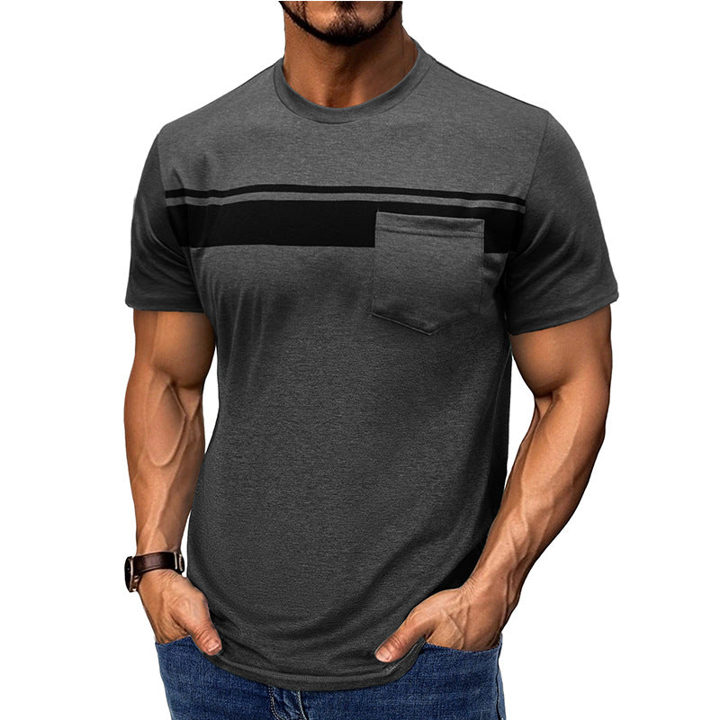 Herren Kurzarmshirt mit Brusttasche Modern Style - BerlinGlamour