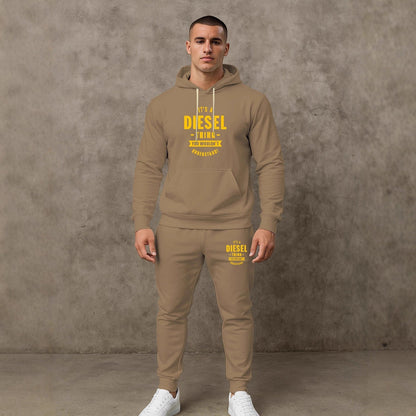 Herren Sweatanzug Sportlich Komfortabel Mit Kapuze