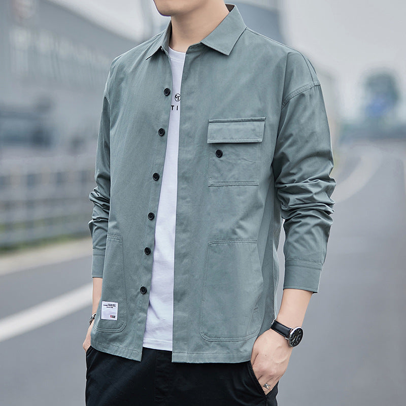 Herren Overshirt Modern mit Taschen und Bequemem Schnitt