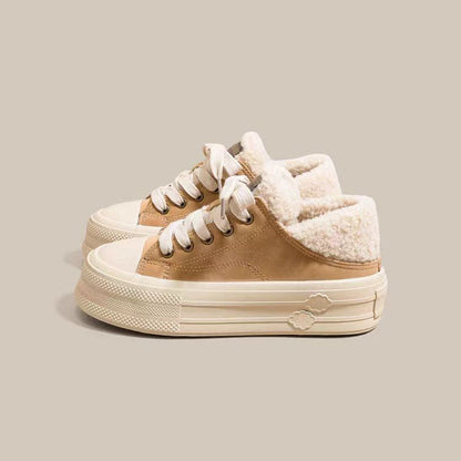 Damen Sneaker Warm Kuschelig Hoher Kragen Winter - BerlinGlamour