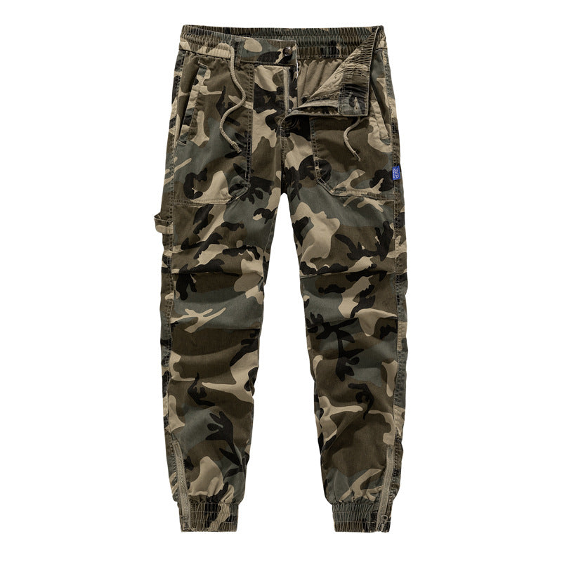 Herren Cargohose Camouflage Elastisch Vieltaschig - BerlinGlamour