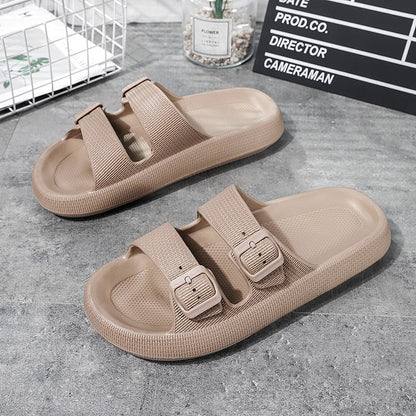 Damen Sandalen Komfortabel Doppelriemen Sommermode - BerlinGlamour