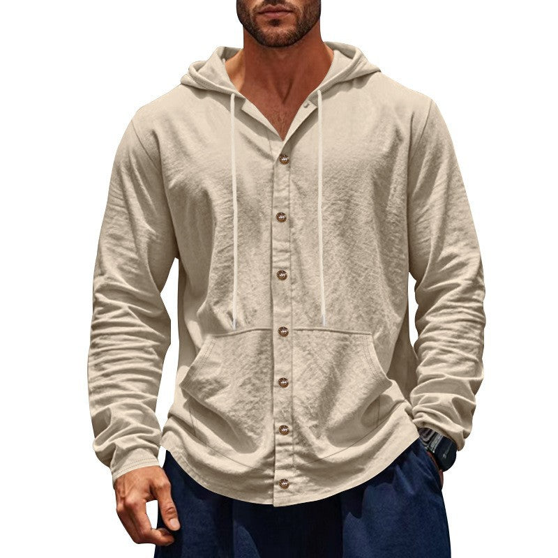 Herren Kapuzenshirt Lässig Mit Taschen Modern