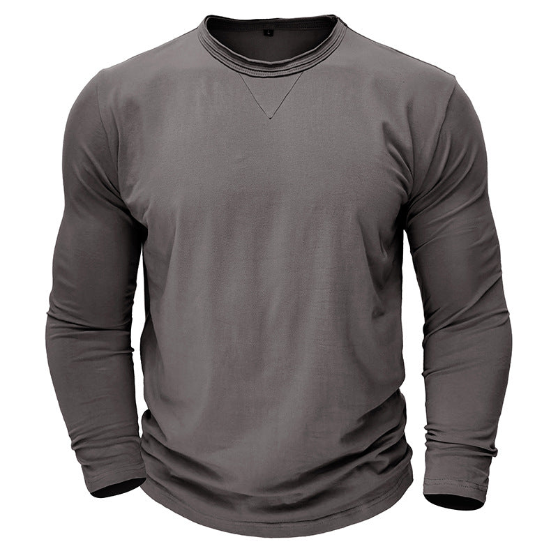 Bequemes Herren Langarmshirt aus Baumwolle Modern
