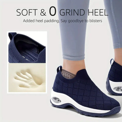 Damen Sneaker Bequem Luftpolster Komfortschuhe Heidi