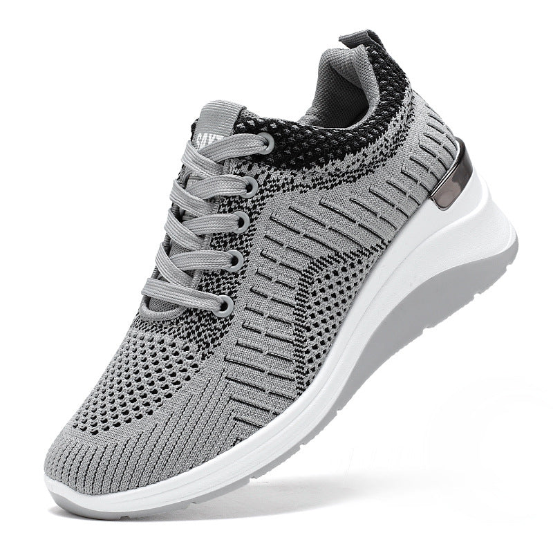 Damen Sneaker Sportlich Atmungsaktiv Knit Sohle Rutschfest