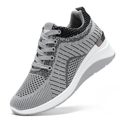 Damen Sneaker Sportlich Atmungsaktiv Knit Sohle Rutschfest