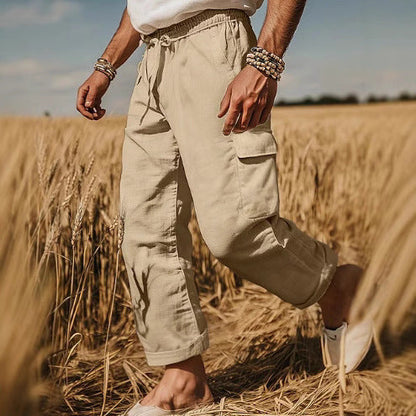Herren Cargo-Hose Vielseitig Mit Verstellbarem Bund