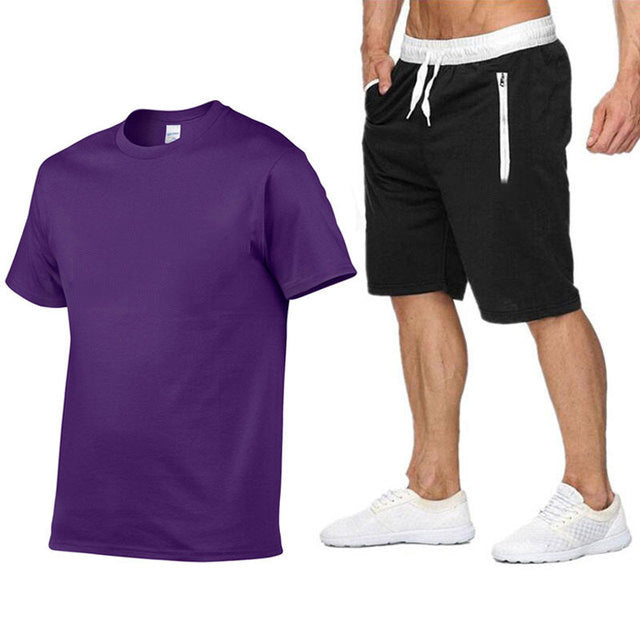 Herren Sportbekleidung Set: T-Shirt und Shorts Casual Style