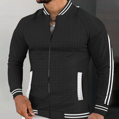 Herren Sportjacke Steppjacke Modern Reißverschluss Taschen