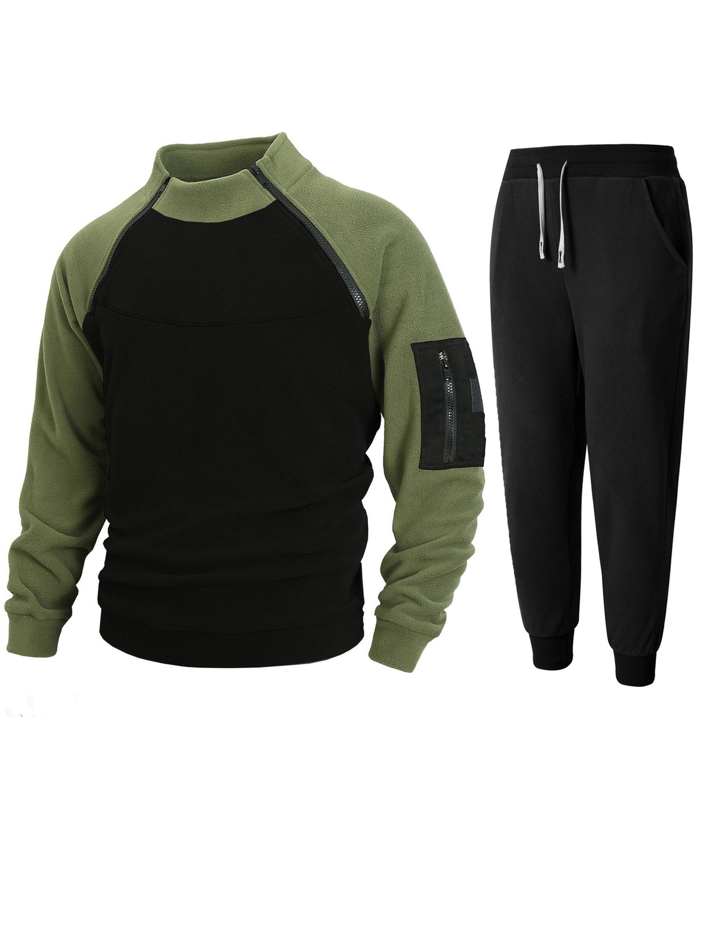 Herren Pullover Stehkragen Funktionsstoff Sportlich