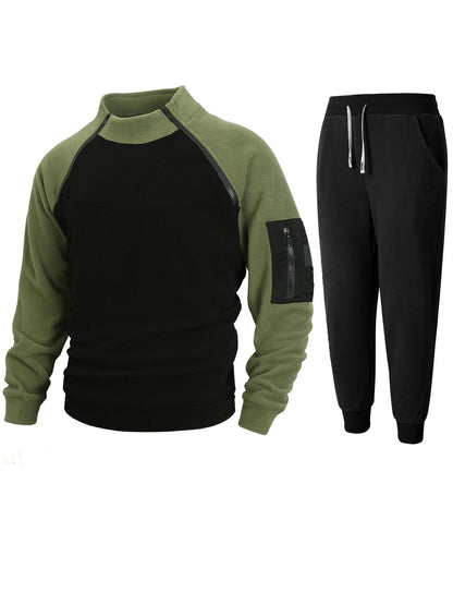 Herren Pullover Stehkragen Funktionsstoff Sportlich
