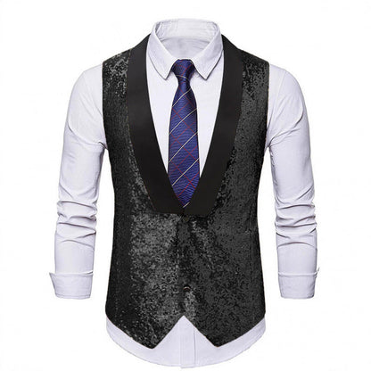 Herren Weste Glitzer Abendmode Berlin Stil