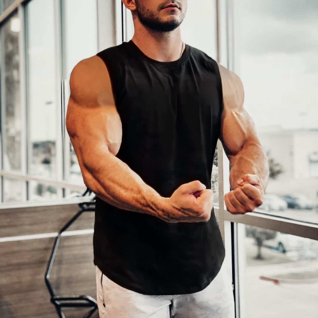 Herren Muskelshirt Modern Fit
