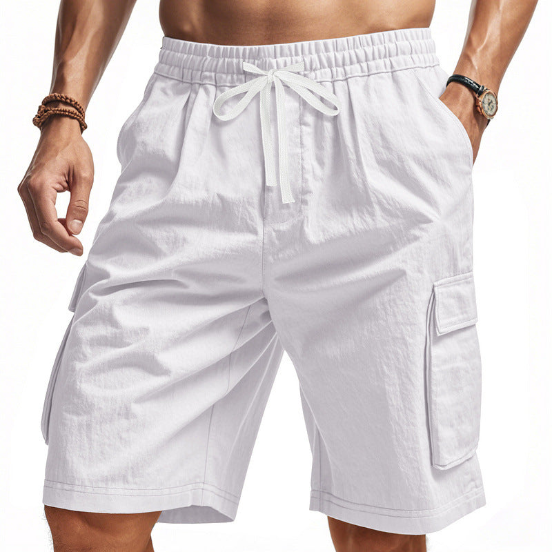 Herren Cargo Shorts elastisch mit Seitentaschen Bequem