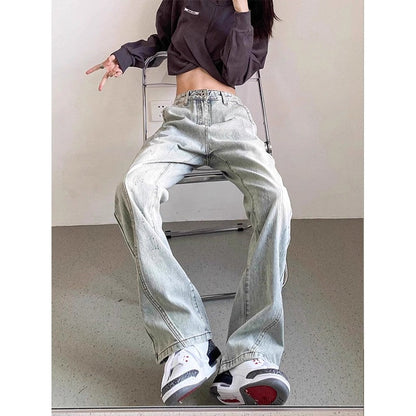 Herren Jeans Used Look Weite Bein Berlin Style