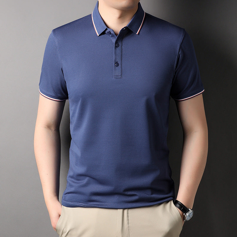 Herren Poloshirt Atmungsaktiv Modern Kontrastakzente