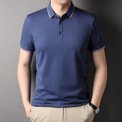 Herren Poloshirt Atmungsaktiv Modern Kontrastakzente