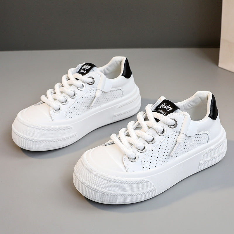 Damen Sneaker Freizeit Schuhe Perforiert Modern