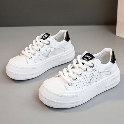 Damen Sneaker Freizeit Schuhe Perforiert Modern