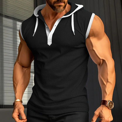 Herren Funktionsshirt Kurzarm Kapuze Sportlich