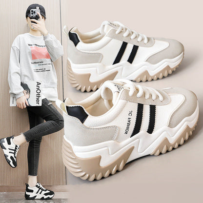 Damen Sneaker Chunky Weite Sohle Bequem Trend - BerlinGlamour