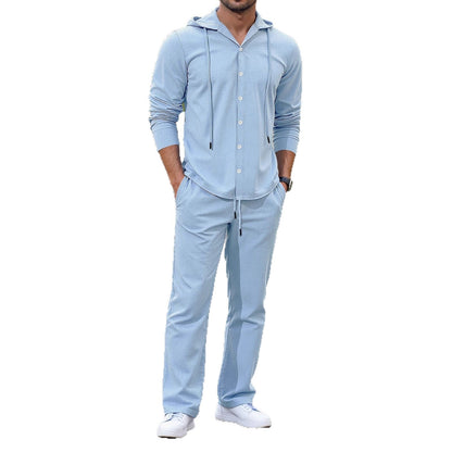 Herren Jogginganzug mit Kapuze und Taschen Sportlich