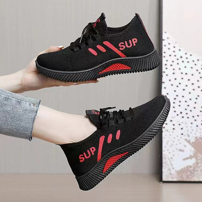 Damen Sneaker Atmungsaktiv Freizeit Schuhe Rutschfest Elastisch - BerlinGlamour