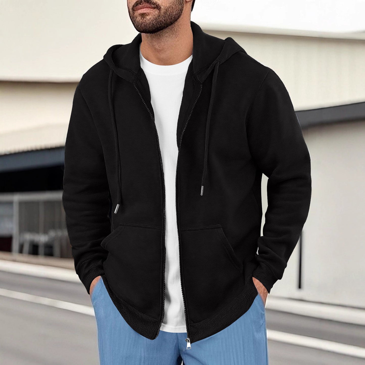 Herren Kapuzenpullover Sportlich Mit Taschen Funktionell