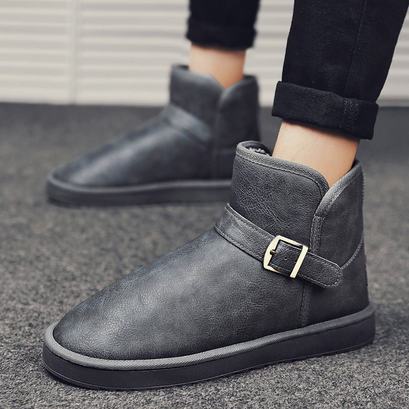 Damen Stiefel Kurz Elegant mit verstellbarem Riemen