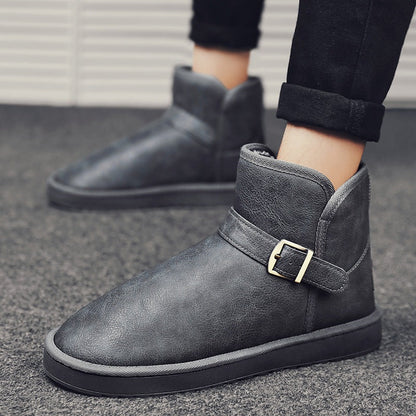 Damen Stiefel Kurz Elegant mit verstellbarem Riemen