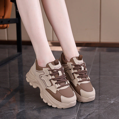 Damen Sneaker Chunky Bequem Luftdurchlässig