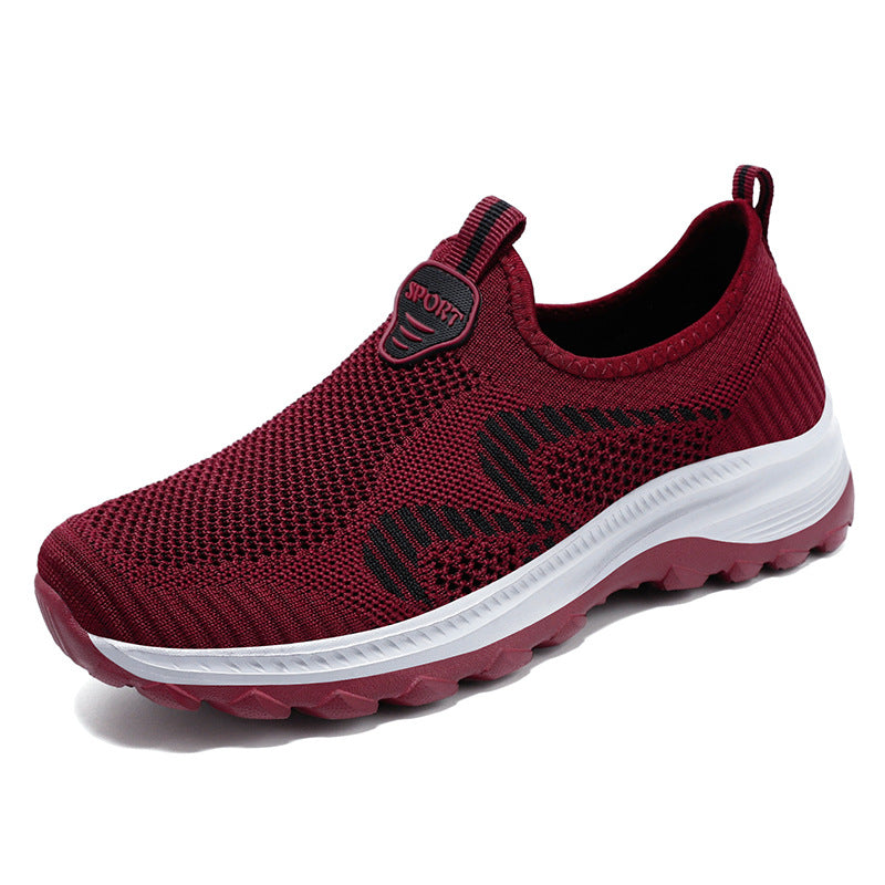 Damen Sport Schuhe Elastisch Strickdesign Freizeit