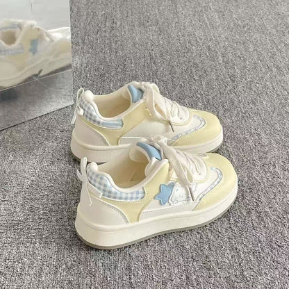 Damen Sneaker Sportlich Trendig Farbenfroh