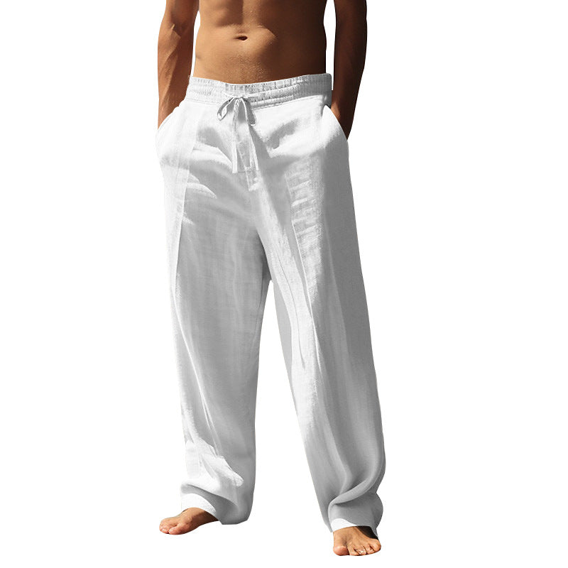 Leichte Herren Sommerhose Linen Beige