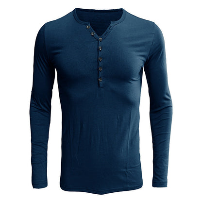 Herren Langarmshirt Henley Design Modern Berlin