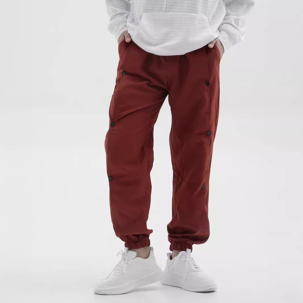 Herren Cargo-Hose Modern Elastisch Mit Knöpfen - BerlinGlamour