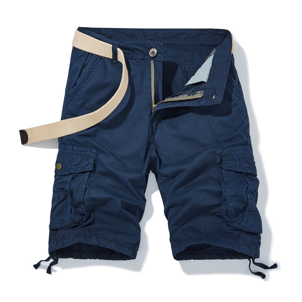 Herren Cargo Shorts Bequem Mehrere Taschen Verstellbar