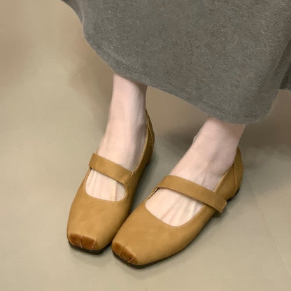 Damen Ballerinas Bequem Komfortabel Mit Riemen