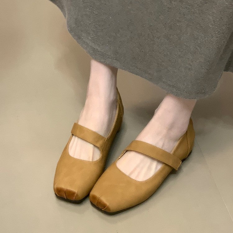 Damen Ballerinas Bequem Elastisch Komfort Schuhe