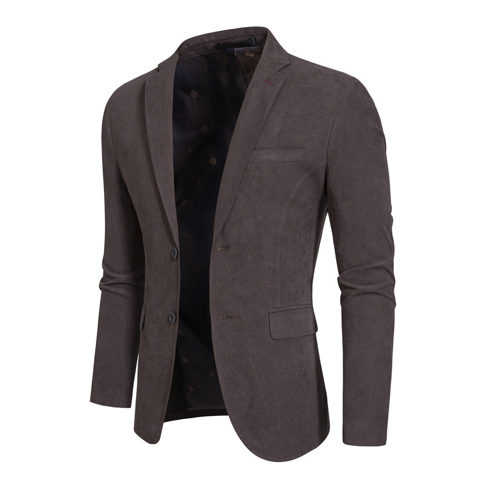 Herren Sakko Modern Weich Mikrofaser Slim Fit