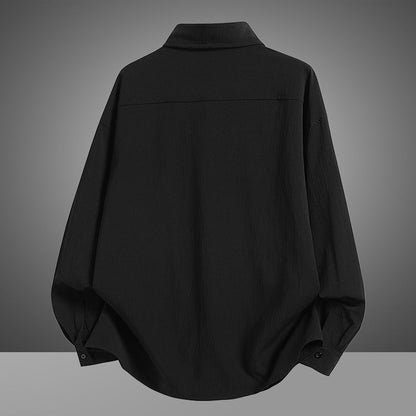 Herren Overshirt Lässig Modern mit Brusttasche