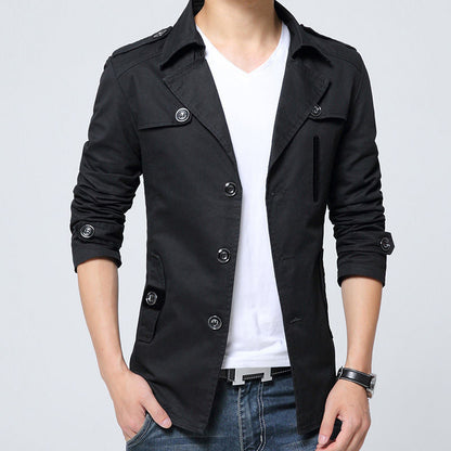 Herren Leinenjacke Modern Slim Fit Sommer