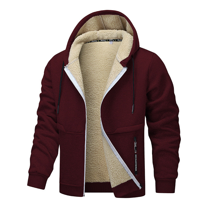 Herren Fleecejacke Warm Isoliert Winterjacke