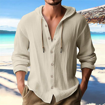 Herren Kapuzenbluse Langarm Lässig Casual