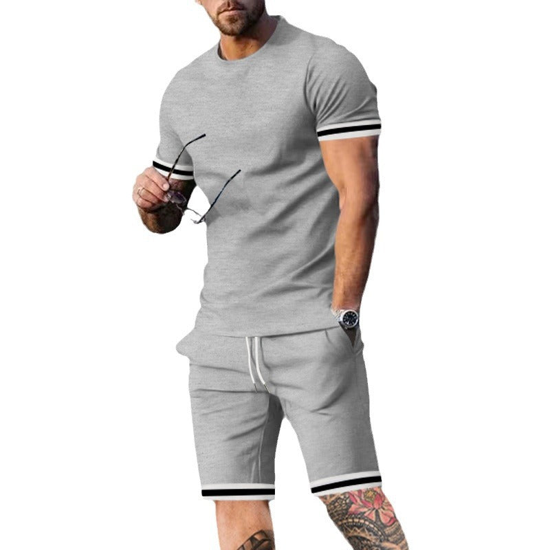 Herren Sportset Kurzarm Funktionstaschen Modern