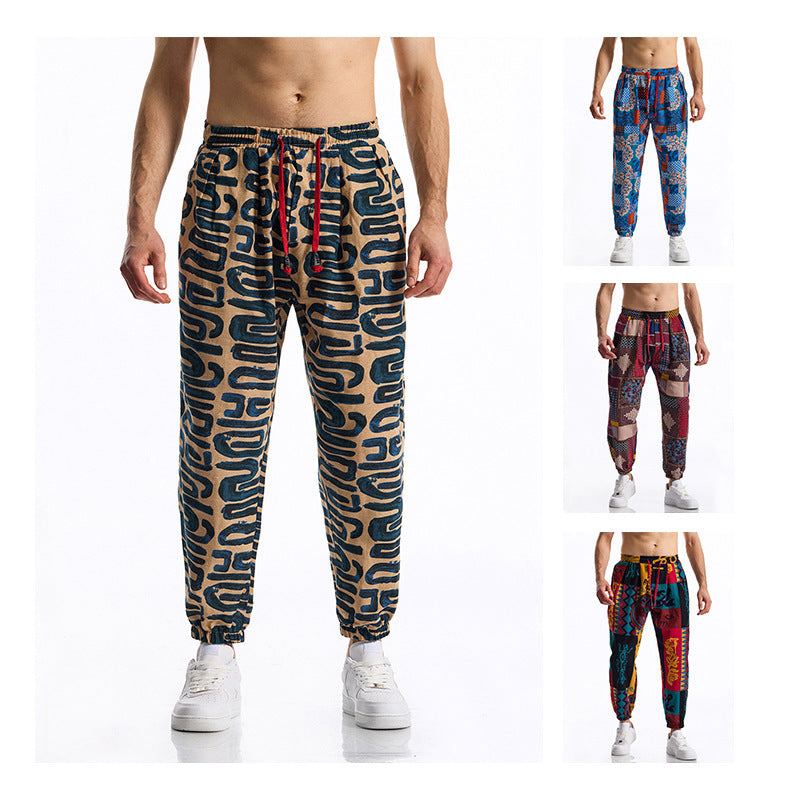 Herren Freizeithose Bunt Elastisch Komfort Hose