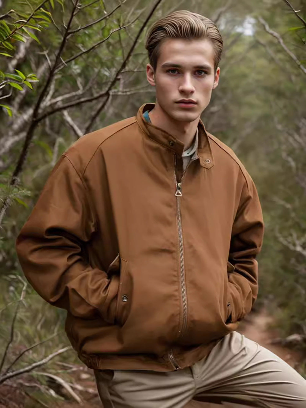 Herren Outdoor-Jacke atmungsaktiv mit Taschen Wasserabweisend