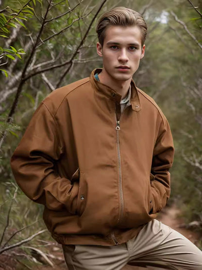Herren Outdoor-Jacke atmungsaktiv mit Taschen Wasserabweisend